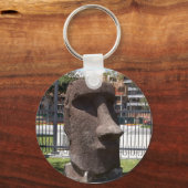 Moai-Statue im naturhistorischen Museum La History Schlüsselanhänger (Vorderseite)