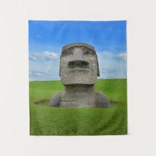 Moai Statue Osterinsel Reisetourismus Denkmal Wandteppich