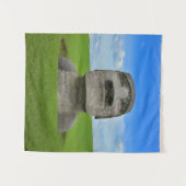 Moai Statue Osterinsel Reisetourismus Denkmal Wandteppich (Vorderseite (Horizontal))