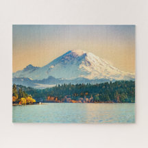 Moainier Lake Washington Sunset Fine Art