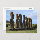 Moais auf Osterinsel, Chile Postkarte (Vorne/Hinten)