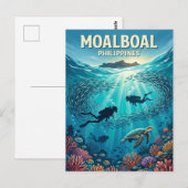 Moalboal Philippinen Postkarte (Vorne/Hinten)