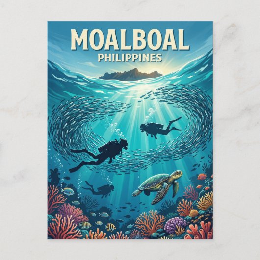 Moalboal Philippinen Postkarte (Vorderseite)