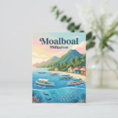 Moalboal Philippinen Postkarte (Stehend Vorderseite)