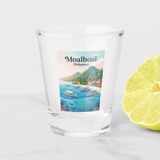 Moalboal Philippinen Schnapsglas (Vorderseite)