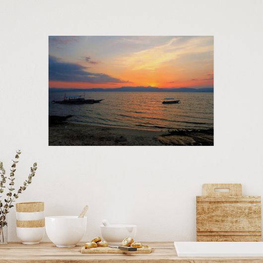 Moalboal Sunset Poster (Küche)