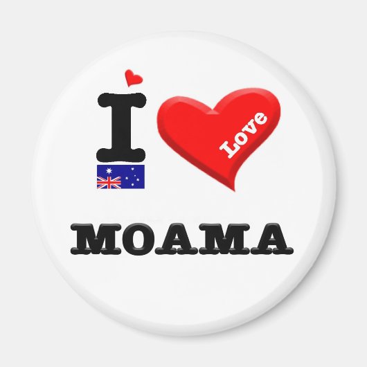 MOAMA - I-Liebe Magnet (Vorne)