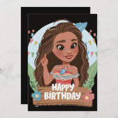 Moana Einladung (Vorne/Hinten)