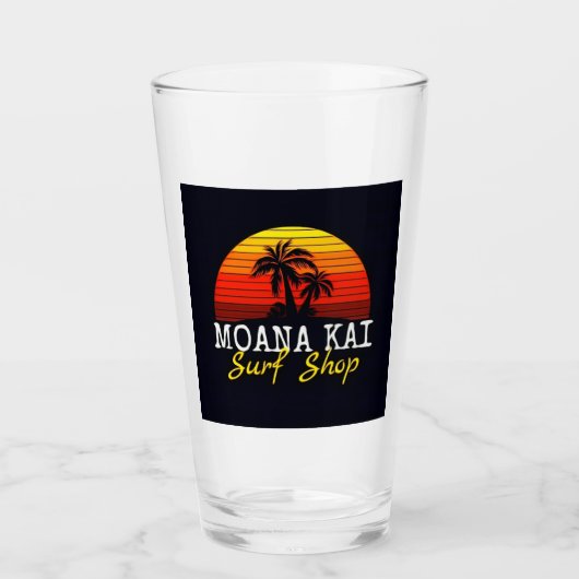 Moana Kai Surf Shop Glas Tumbler (Vorderseite)