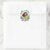 Moanas Insel-Geburtstagsvibes Runder Aufkleber (Tasche)
