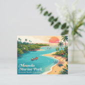 Moanda-Meerespark Postkarte (Stehend Vorderseite)