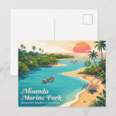 Moanda-Meerespark Postkarte (Vorne/Hinten)