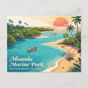 Moanda-Meerespark Postkarte