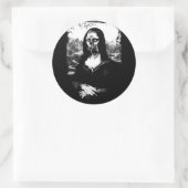 Moaning Lisa Rundaufkleber Runder Aufkleber (Tasche)