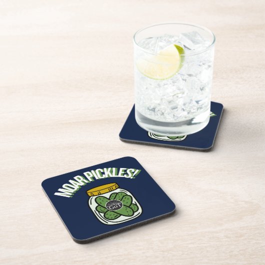 Moar Pickles! Beverage Coaster Getränkeuntersetzer (Rechte Seite)