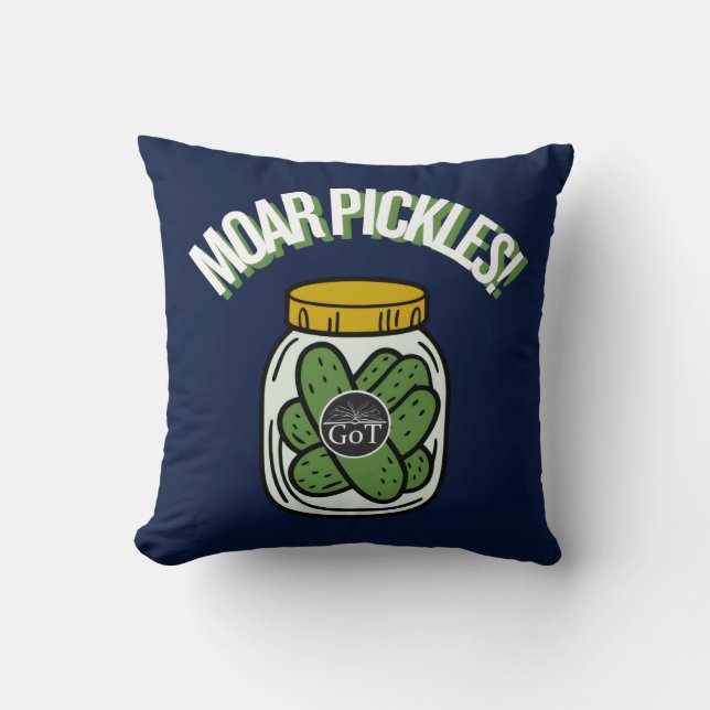 Moar Pickles! Throw Pillow Kissen (Vorderseite)