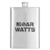 Moar Watts Flachmann (Vorderseite)