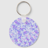Moave und Pink Frangipanis, Keyring Schlüsselanhänger (Vorderseite)