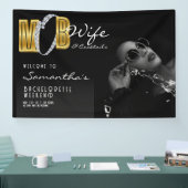 Mob Ehefrau & Cocktails Black Bach Junggeselinnen- Banner (Messe)