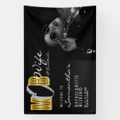 Mob Ehefrau & Cocktails Black Bach Junggeselinnen- Banner (Vertikal)