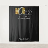 Mob Ehefrau Martini Schwarzer Junggeselinnen-Absch Wandteppich (Vorderseite)