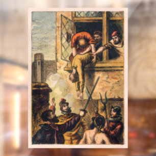Mob Justice über Massaker am Saint Bartholomew-Tag Fensteraufkleber