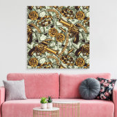 Mob Krawatte Canvas Print Leinwanddruck (Insitu (Wohnzimmer))