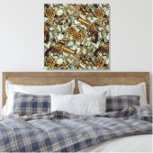 Mob Krawatte Canvas Print Leinwanddruck (Insitu (Schlafzimmer))