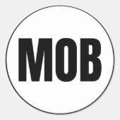 MOB - Mobile Classic Round-Aufkleber Runder Aufkleber (Vorderseite)