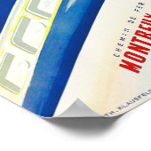 MOB Montreux Oberland Bernois Vintage Schweiz Poster (Ecke)