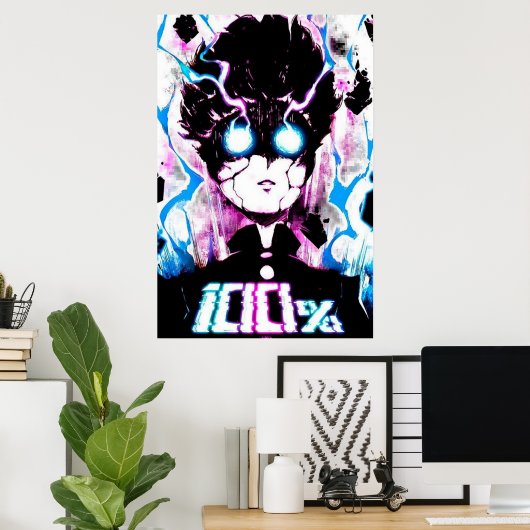 Mob Psycho 100 100 Poster (Heimbüro)
