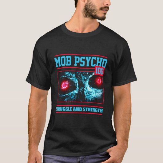 Mob Psycho 100 Kampf und Stärke T-Shirt (Vorderseite)