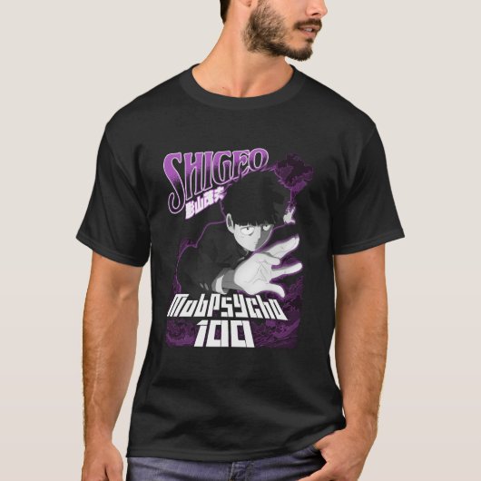 Mob Psycho 100 Shigeo Lila T-Shirt (Vorderseite)