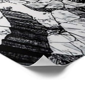 Mob Psycho 100 Vintag Poster (Ecke)