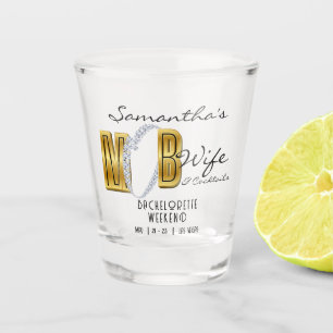 Mob Wife & Cocktails Schwarzer Bach Junggesellinne Schnapsglas