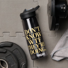 Mob Wife Energy: “Don’t Know WTF” Design Trinkflasche