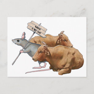 Mobbing: Bullen, Maus: Mobbing nicht Cool Postkarte
