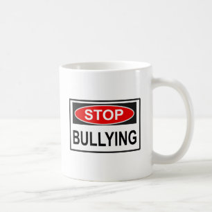 Mobbing-Stopp-Schild rot Kaffeetasse