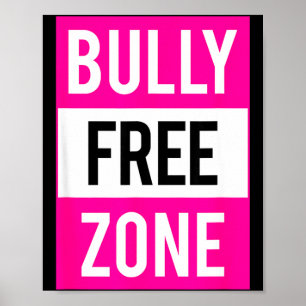 Mobbing-Zone Antimobbing-Stop-Bewusstsein Freundli Poster