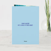 MÖBEKRITTER BIRTHDAY CARD FÜR KINDER DANKESKARTE (Rückseite)