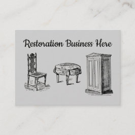 Möbel Antike Restaurierung Zyklusreparatur Visitenkarte