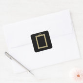 Möbel der Art Glitz Quadratischer Aufkleber (Umschlag)