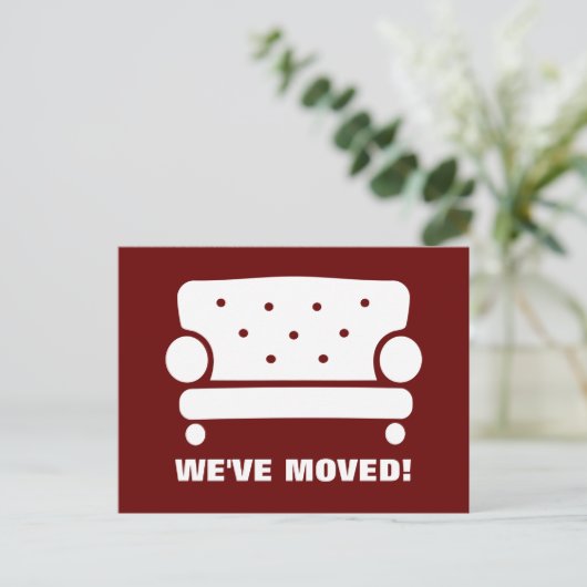 Möbel, die Postkarten verschieben, für neue Adress (Stehend Vorderseite)