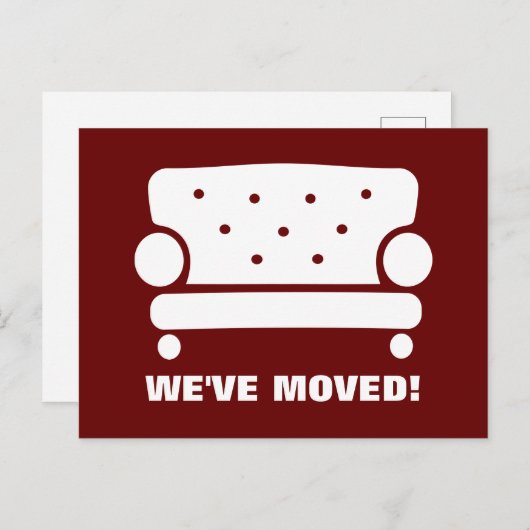 Möbel, die Postkarten verschieben, für neue Adress (Vorne/Hinten)