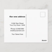 Möbel, die Postkarten verschieben, für neue Adress (Rückseite)