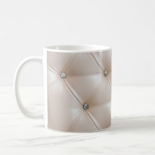 Möbel für die Beförderung in hellbeige Leder Kaffeetasse (Links)