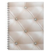 Möbel für die Beförderung in hellbeige Leder Notizblock (Vorderseite)