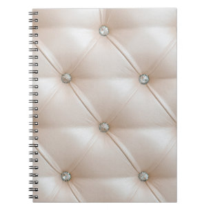 Möbel für die Beförderung in hellbeige Leder Notizblock