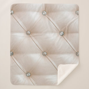 Möbel für die Beförderung in hellbeige Leder Sherpadecke