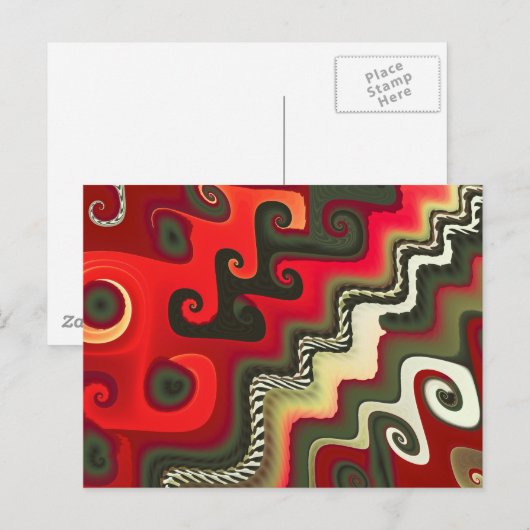 Möbel für Fraktal Postkarte (Vorne/Hinten)